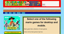 Desktop Screenshot of mariogame.info